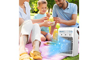 7 Color Night Light Desktop Water Fan 3 Wind Speeds Portable Air Cooler Mini Air Conditioner for Office, Bedroom