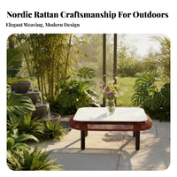Waterproof 4-Piece Sofa Conversation Set Sun-Resistant Outdoor Furniture All-Weather Patio Seating Thick paddings for Homeowners, Hotel Managers, Families, Sunroom, rearyard, pool area, Deck