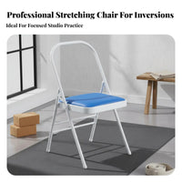 Foldable Folding Exercise Chair Heavy-Duty Exercise Inversion Stool Sturdy Construction Folding Exercise Chair Stable for Beginners, Seniors, Home Use, Office