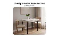 Extendable Dining Table Space-Saving Extendable Folding Table Foldable for Hosts
