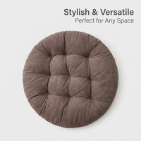 Large Floor Cushion Home Decor, Tufted Breathable Cushion for Floor Seating, Round Floor Pillow Apar - Square 55x55cm 8cm Thick