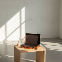 Suitcase Box Stylish Leatherette Box with Reusable for Gift Giving