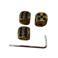 3 Pieces Dice Guitar Knob Marbled Dice Control Knob Compact Instrument Parts for Guitarists