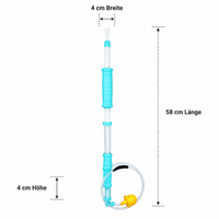High-Pressure Water Gun 58cm, Water Spray Gun with Pump Function for Adults, Long Range 10-17m, Summer Water Sprayer for Garden & Beach