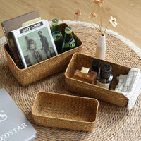Woven Storage Basket for Desk and Household Organization