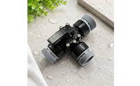 Big Flow Channel 3-Way Diverter Valve Swivel Shower Diverter with Threaded Connections Adjustable Valve with Lever Handle Tooltool-Less for DIYers, Pump and Hose Setups