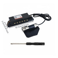 Easy to Install Acoustic Guitar Soundhole Pickup High Sensitivity No-Drill Guitar Pickup Noise Reducing Musical Instrument Accessory Twin-Coil Design for Guitarists