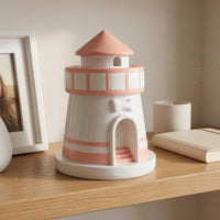 Pet Memorial Urn Conical Roof Lighthouse-Shaped Urn Round Base