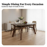 Extendable Design Square-to-Round transformable Table Space-Saving Round Top Table Modern aesthetic Home Furniture adaptable Multi-Use for Apartment Dwellers, Families, Homeowners, Dining Room, Family Gatherings, Kitchen, morning dining corner