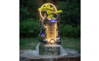 Nature-Inspired Design Rockery Water Fountain Quiet Pump Bonsai Rockery Fountain Bonsai Mountain Water Feature for Living Room, Office