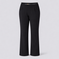 Wide Leg Trousers for Women UK with Fleece Lined Thermal Material, High Waist Palazzo Pants for Everyday Wear, Flared Styles to 7XL