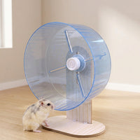 Hamster Wheel with Stand Included, Silent Hamster Running Wheel for Dwarf Hamster Wheel and Gerbil Wheel, Quiet Pet Wheel for Hamsters Gerbils Mice