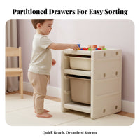 Multi-Bin Toy Organizer animal Design Multi-Bin Toy Storage Rack Large Capacity