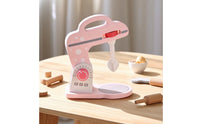 Wooden Toy Mixer Tabletop Wooden Play Mixer with Bowl Realistic Playset for Young Children