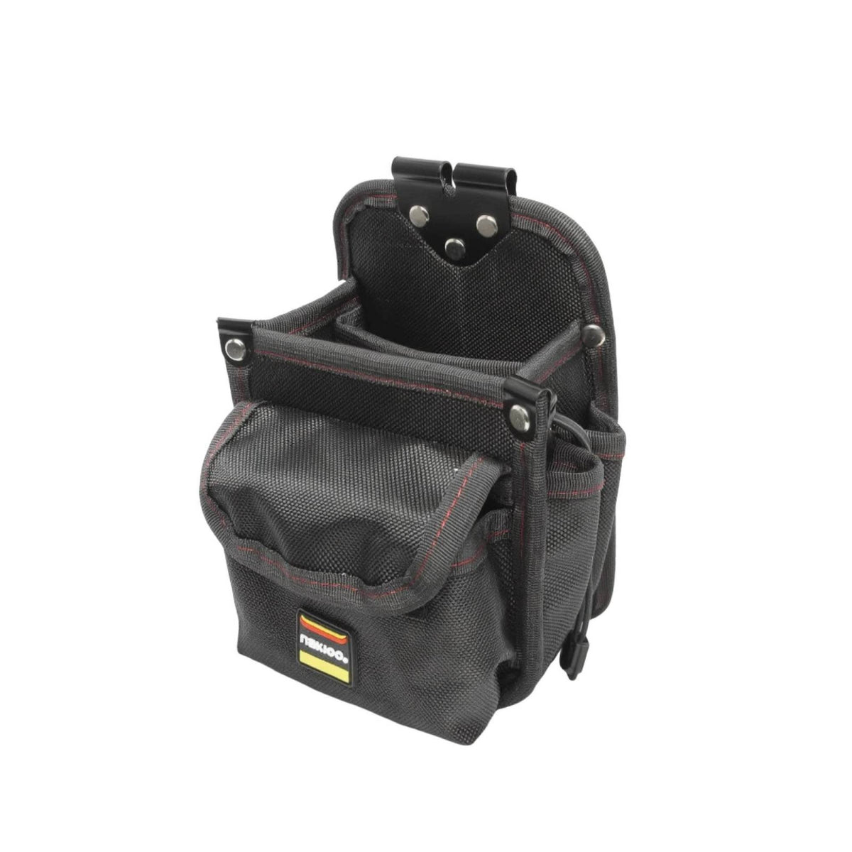 Reinforced Electrician Tool Pouch Heavy-Duty Tool Pouch with Belt Loop Compact Wear-Resistant for Electricians