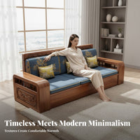 Couch with Storage Drawers Modern Oriental Design Sofa Set all-season Use Living Room Furniture for Apartment Dwellers, Families, Small areas, Office