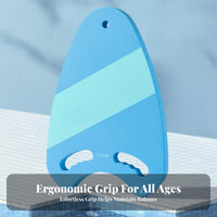 Hand Grip Cutouts Shark Kickboard Buoyant Swimming Kickboard Textured Surface Sports Equipment Curved Edges for Beginners