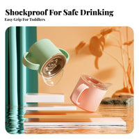 Safe Baby Drinking Cup Easy to Clean Toddler Training Cup with Handles Food Grade Silic Single for Babies, Parents, Travel, Daycare, Outdoor