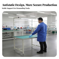 Anti Workbench Heavy-Duty Assembly Line Work Table Sturdy Construction Factory Packing Table for Warehouse Workshop