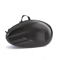 Structured Motorcycle Saddle Bag with Center Strap Zippered Motorcycle Saddlebags Long-Lasting Motorbike Saddlebags Secure for Motorcyclists