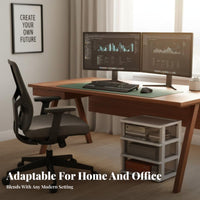 Mobile Under-Desk Shelf Space-Saving Storage Rack Multi-Purpose for Study Room
