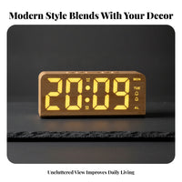 Easy-to-Read Digital LED Alarm Clock Lightweight Digital Clock with Weekday Display Large Tabletop for Students, Heavy Sleepers, Bedroom