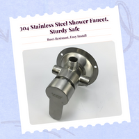 Stainless steel shower mixer
