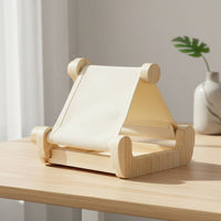doubleUse Bird Nest Feeder Aesthetic Wooden Bird Hammock and Boredom Wooden Perch for Parrots, Small Birds, Garden