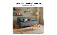 MultiPurpose Design Fold-down Futon Space-Saving Adjustable Backrest Loveseat Thick Cushion Sleeper Sofa Sturdy Frame for Apartment Dwellers, Office Workers, Homeowners, Studio Flat