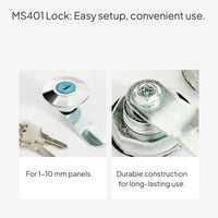 MS401 Cam Lock for Electrical and Cabinet Doors, Keyed Iron