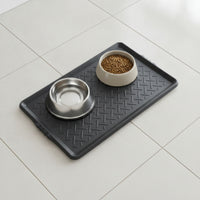 Rollable Shoe Tray with Raised Edges Slimline Foldable Boot Tray Stain-Resistant Long-Lasting for Entryway