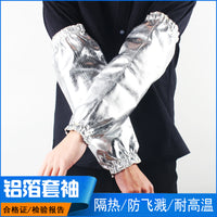 Aluminum Foil Heat-Insulating Protective Arm Sleeves, Flame Retardant, Anti-Splash