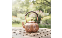 Tea Kettle with Heat-Resistant Handle Easy to Clean Copper Kettle with Lid