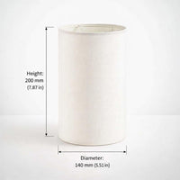 Linen Cylinder Lamp Shade, Tall Cylinder Lampshade for Bedside, Cylinder Lamp Sh #variant:Cylindrical Fabric Lampshade