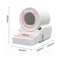 Self-Cleaning Cat Litter Box Odor Control Automatic Cat Litter Box Pet Supplies Safety Protection Deodorizing for Cats