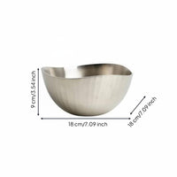 Aluminum Display Bowl Artisanal Craftsmanship Bowl Eye-Catching Crafted Metal Serving Tray for Sample Room