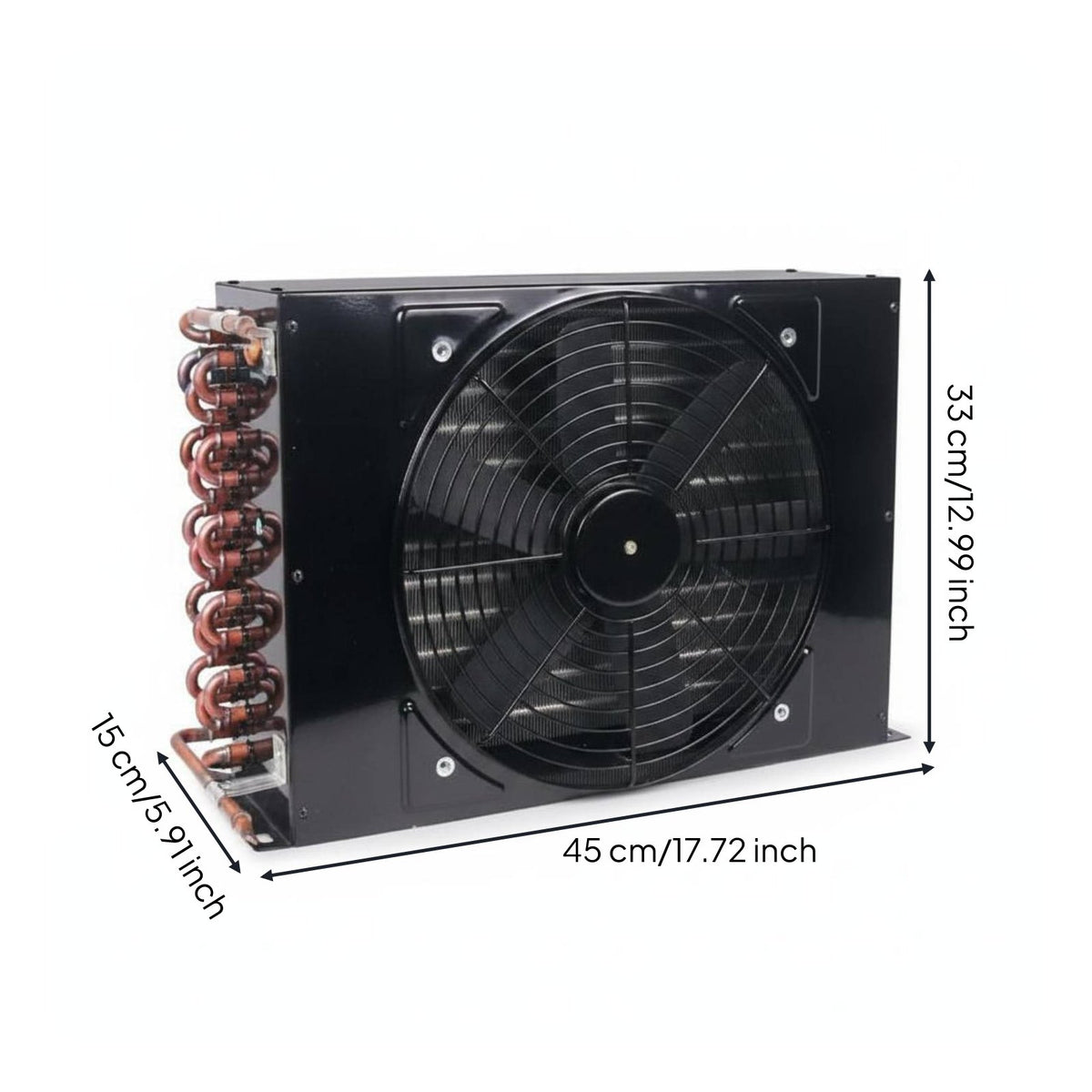 Copper Tube Condenser Universal Universal Fit Refrigeration Component Pressure