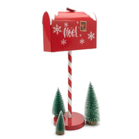 Christmas Mailbox with Trees Outdoor Christmas Mailbox Indoor for Photographers