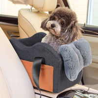 Dog Car Bed Washable Pet Car Seat Removable for Car Trip
