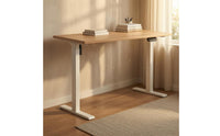 Height-Adjustable Desk Broad Base Standing Desk Flat Table Surface Furniture for Workplace
