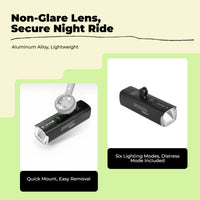 USB bike headlight, waterproof, bright