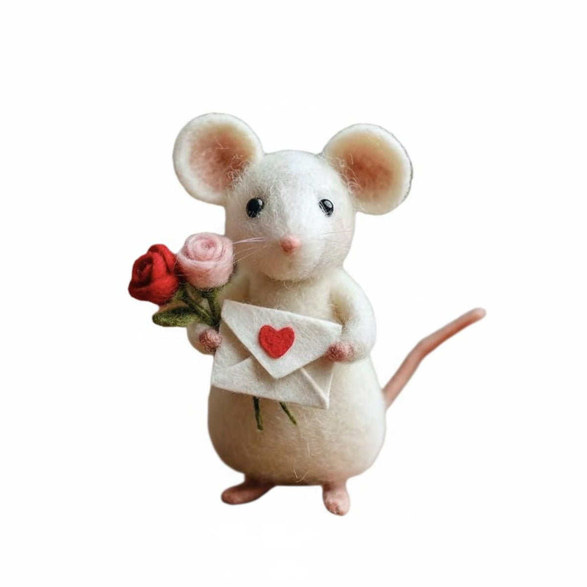 Wool Felt Romantic Gift Needle Felted Versatile Decor for Collectors