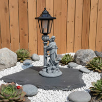 Angel Statue Solar Light Automatic On/deactivate Resin Celestial Figure Garden
