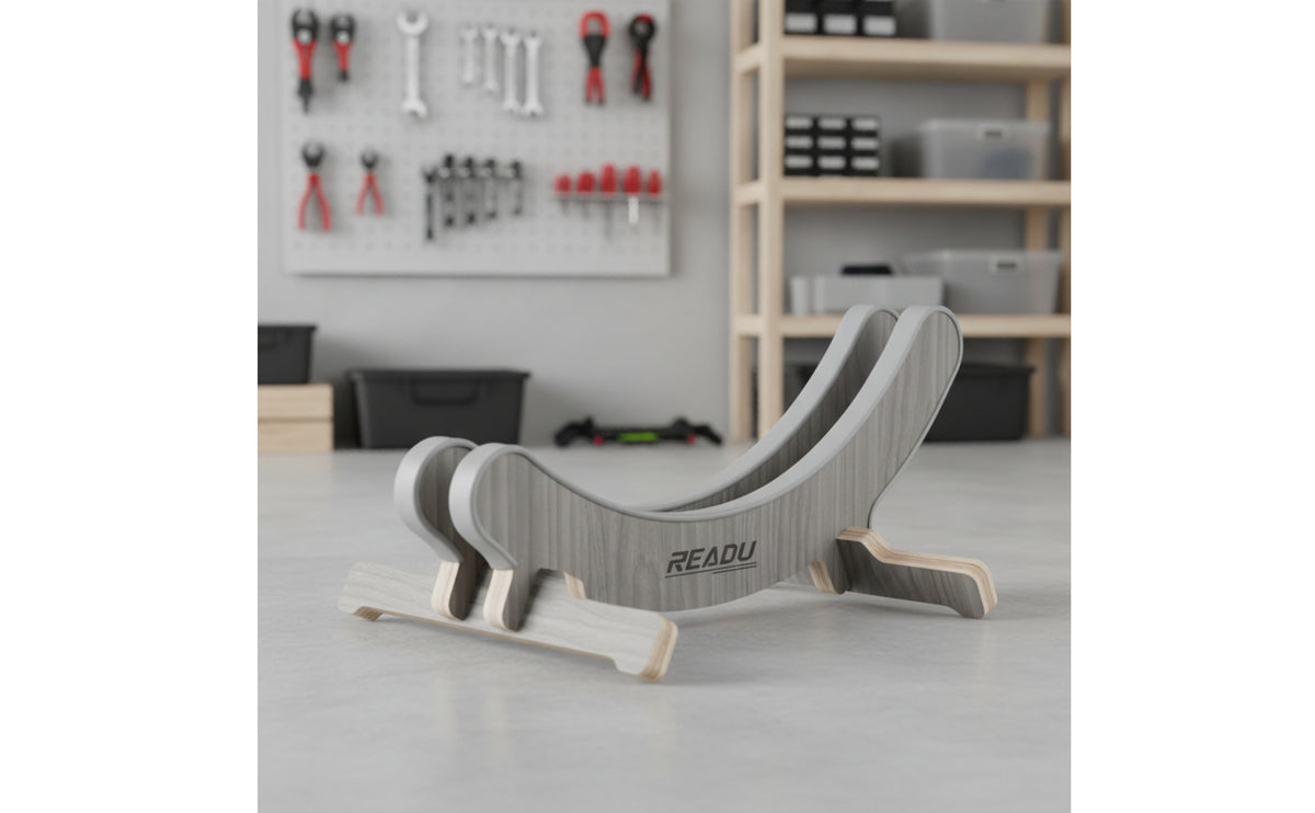 Safeguarding Road Bike Stand Indoor Wooden Bike Stand Sturdy Cycle Parking Rack Space-Saving for Workshop
