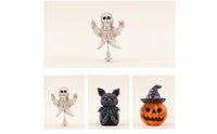 Festive Tabletop Figurine Spooky Halloween Figurine Small Halloween Figurines Mini for Mantel, Shelf, Desk