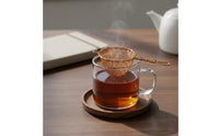 Hand-Woven Copper Tea Strainer Handmade Loose Leaf Tea Strainer Elegant Design Kitchen Utensil
