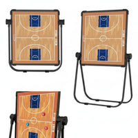 Foldable Training Board Floor Standing Tactic Board Foldable Strategy Folder Double-Sided Sports Equipment for Professionals