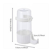Automatic Bird Water Dispenser Large Capacity Hanging Bird Feeder Thickened Material Pet Supply for Aviary
