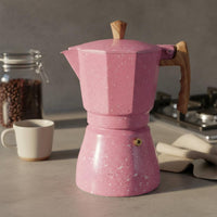 Stovetop Espresso Pot Portable & Lightweight Octagonal Aluminum Coffee Pot Italian Coffee Brewer Rich Flavor Kitchenware
