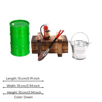 5 Pieces Metal Pail RC Crawler Decoration Set Realistic Intricate Crawler Decoration Set Upgrade Parts for Model Car Fans